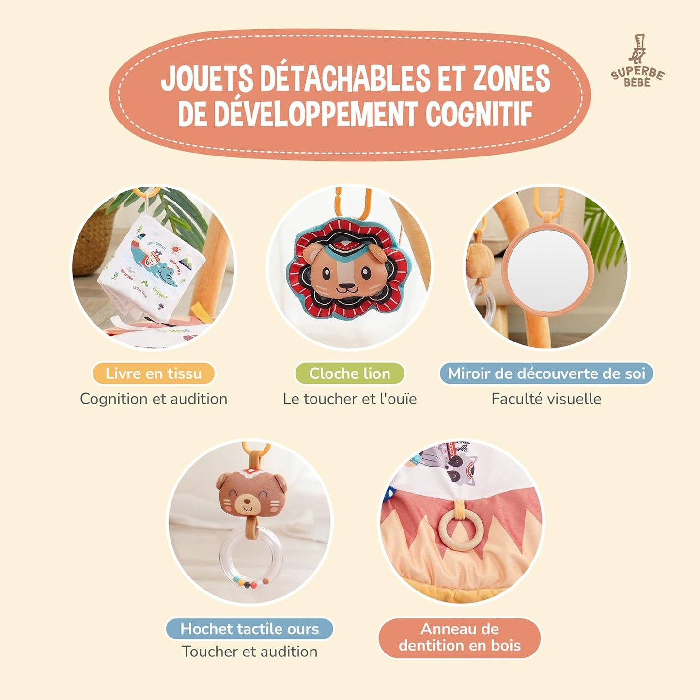 tapis d'éveil bébé montessori aidéal