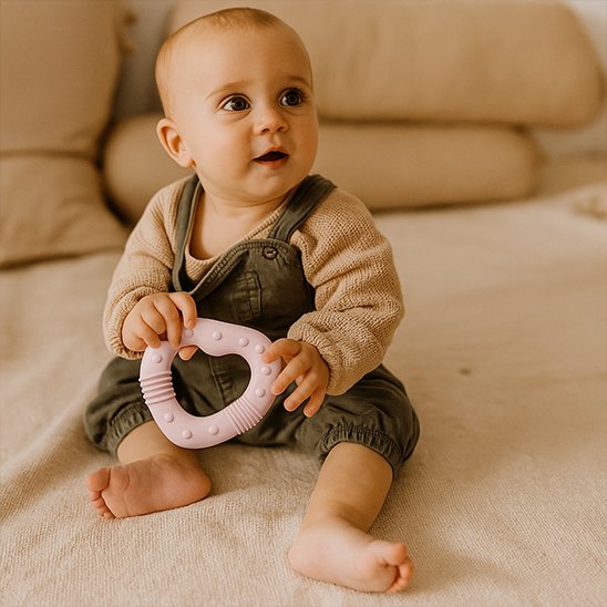 bebe jou avec Anneau de dentition rose