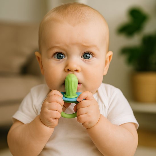 bebe  jou avec Anneau de dentition vert 