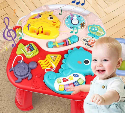 bebe jou avec table dactivites rouge