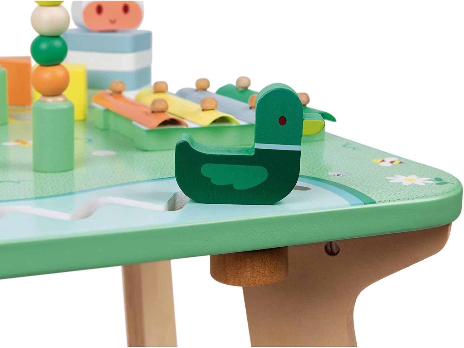 canard jouet table dactivite en bois