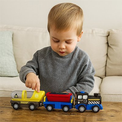 Train pour circuit en bois | Imaginaire - PLAY JOUET