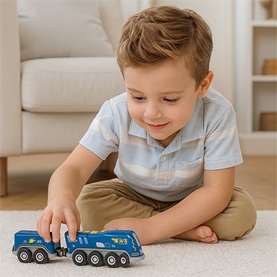 Train pour circuit en bois | Imaginaire - PLAY JOUET