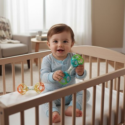 Hochet bébé | Éveil Sensoriel Coloré - PLAY JOUET