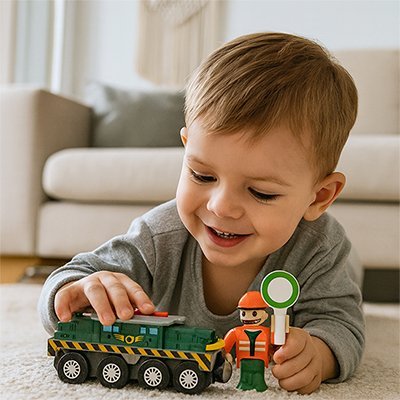 Train pour circuit en bois | Imaginaire - PLAY JOUET