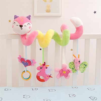 Spirale-d activite-bebe-attacher-barriere-lit